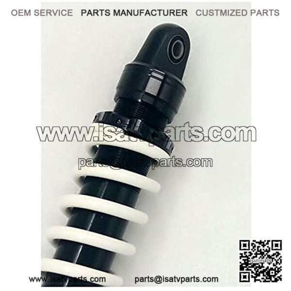 Suspension Shock 9mm Spring 400mm Rear Suspension Shock Absorber for ATV Quad Gokat Replace Motorcycle White+Gold for Bike ??car - Image 3