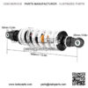 Motorcycle Shock Absorber, 340mm Adjustable Air Suspension Shock Absorber Shocker Fit for PIT QUAD DIRT BIKE ATV BUGGY - Image 2