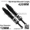 Shock Absorbers Motorcycle Air Shock Absorber 420mm Rear Motor Damping Adjustable Fit for ATV Quad Dir Suspension Scooter Parts Accessory - Image 2