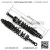 Shock Absorbers Motorcycle Air Shock Absorber 420mm Rear Motor Damping Adjustable Fit for ATV Quad Dir Suspension Scooter Parts Accessory - Image 3