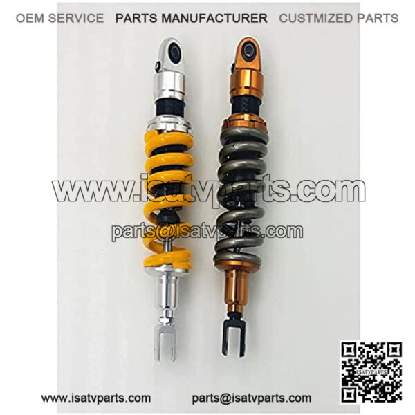 Suspension Shock 12mm Spring 325MM Fork Clevis Motorcycle Rear Shock Absorber for ATV Fit 310-330mm 1 Pcs for Bike ??car (Color : 325B Gold) - Image 3