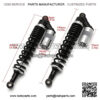 400mm Motorcycle Air Shock Absorber Rear Suspension Dirt Bike Motor Scooter ATV Quad Falling Protector - Image 3