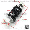 Shock Absorber Suspension for Bicycle Motorcycle ATV Scooter Dirt Pit Electric Bike 125mm 150mm 160mm 170mm 180mm (Color : Black, Placement on Vehicle : Front Left) - Image 2