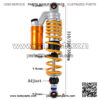 2pcs Motorcycle Universal 310mm 330mm 350mm Rear Air Shock Absorbers Suspension Fit for Yamaha Kawasaki Suzuki Fit for Ducati ATV Motorcycle Shock Absorber Motorcycle Shock Absorber - Image 5