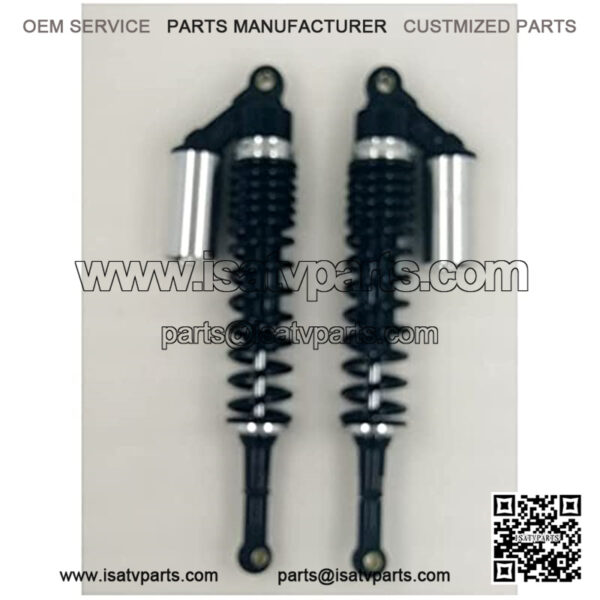 Suspension Shock 440mm Motorcycle 8mm Spring Shock Absorber for ATV Fit 420mm-440mm for Bike ??car (Color : Black Silver) - Image 2