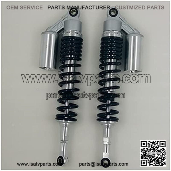 Suspension Shock 440mm Motorcycle 8mm Spring Shock Absorber for ATV Fit 420mm-440mm for Bike ??car (Color : Black Silver) - Image 4
