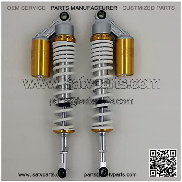 Suspension Shock 440mm Motorcycle 8mm Spring Shock Absorber for ATV Fit 420mm-440mm for Bike ??car (Color : Black Silver) - Image 5