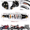 280mm Rear Back Shock Absorber Motorcycle Suspension Spring Fit for 125cc 140cc 160cc Dirt Pit Pro Bike Quad ATV 1200Lbs Motorcycle Rear Shock Motorcycle Shock Absorber - Image 2