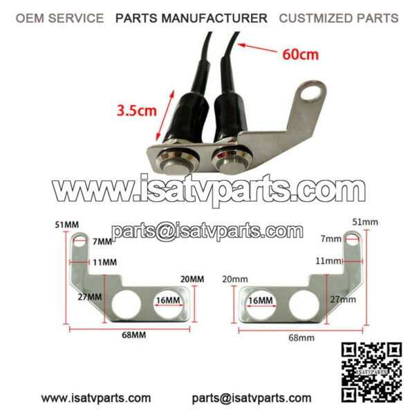 ATV Motorcycle Refit Handle Bar Switch Control Button & Wiring Harness Assembly - Image 3