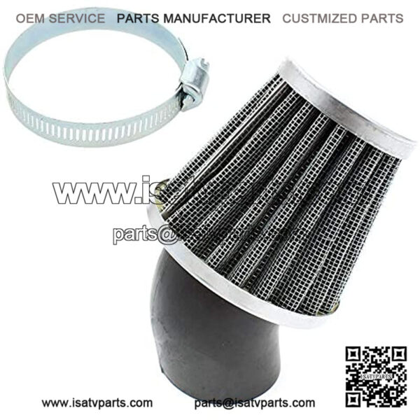 38mm 39mm 40mm 1.5in Air Filter Cleaner 45 Degree Angled Compatible for 50cc - 90cc 110cc 125cc 150cc 200cc Motorcycle ATV Quad Scooter Moped Chopper Pit Dirt Pocket Mini Super Bike GY6 CB750 - Image 3