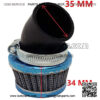 35mm ID Curved Air Filter for 50cc 70cc 90cc 100cc 110cc 125cc 4 Stroke ATVs Dirt Bikes Go Karts Pocket Bikes Scooters Mopeds Compatible with PZ19 Carburetors