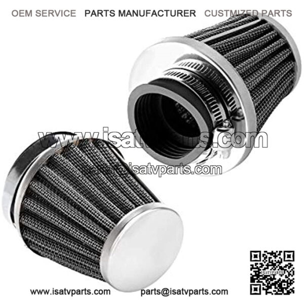 2PCS 1 3/8" 35mm Motorcycle Air Filter for ATV Dirt Bike Pocket Mini bikes