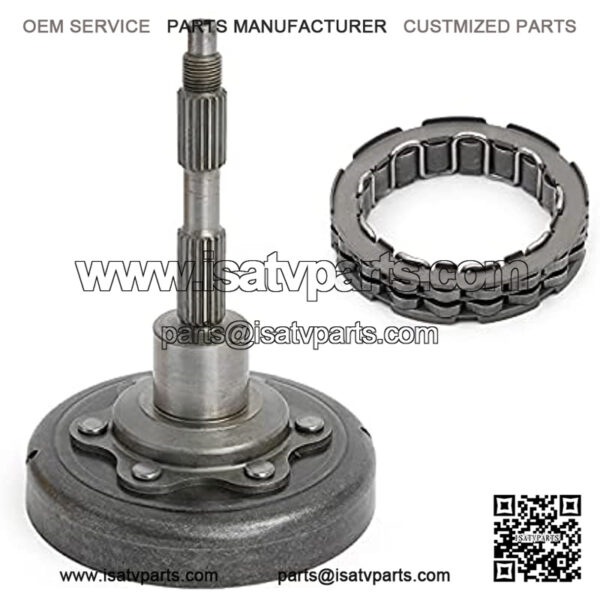 ATV Wet Clutch Cover Clutch Drum Shaft + Bearing for Arctic Cat ATV 350 400 425 450 500 2010-2021, for KYMCO MXU400