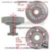 Clutch Bearing w/Drum Compatible with Kawasaki Bayou 300 KLF300C 4x4 1989 1990 1991-2005 - Image 3