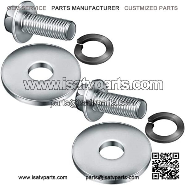 3/4 Inch Go Kart Clutch Bolt Kit Predator Engine Clutch and Lock Washer for Go Kart, Minibike and Kart Engine, Bolts for 10/12 Teeth Clutch Bolt Kit (2 Sets)