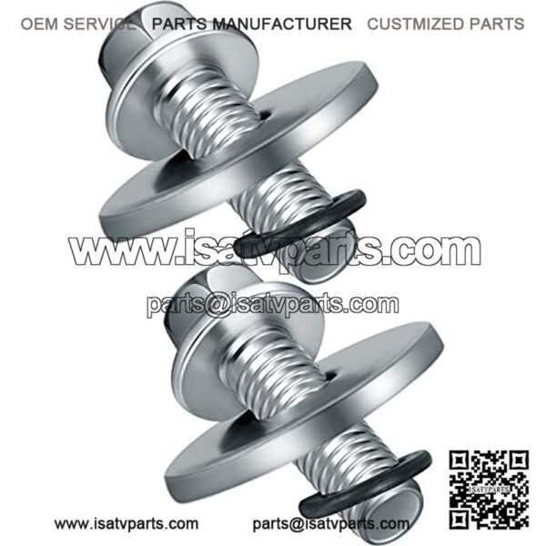 3/4 Inch Go Kart Clutch Bolt Kit Predator Engine Clutch and Lock Washer for Go Kart, Minibike and Kart Engine, Bolts for 10/12 Teeth Clutch Bolt Kit (2 Sets) - Image 2
