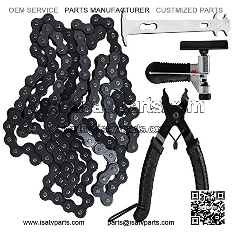 Details about   420 Chain 132 Link for 110cc 125cc Dirt Pit Bike Quad TaoTao With Chain Breaker 