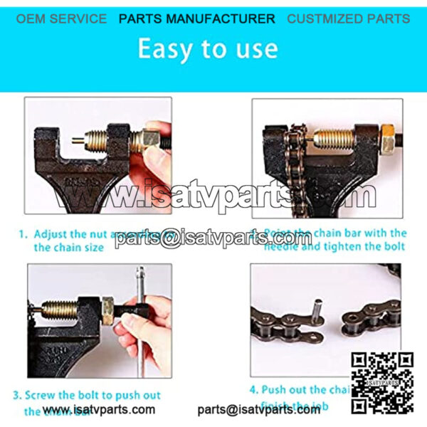 Chain Breaker #420-530 for Dirt Pit Bike ATV Quad Go Kart Scooter Motorcycle Bicycle Chain Break # 420 428 520 525 528 530 - Image 3
