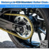 Motorcycle 420 Chain Standard Roller Link Chain Fit for 50cc 70cc 110cc 125cc Dirt Pit Bike ATV Quad Scooter Mini Bike Go Kart - Image 2