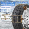 Snow Chains for Car, Emergency Tire Chains, Universal Anti Slip Snow Chains for SUV, Trucks, RV of Tire Width 215mm-285 mm (8.5-11.2 inch), Adjustable Lock for Ice, Snow, Mud, Sand (6 Pack Crisscross) - Image 2