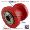 Chain Tensioner Roller Guide 10mm for Motorcycle Dirt Bike ATV Yamaha Suzuki (RED OR WHITE) (red)