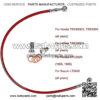 TRX300EX Rear Brake Lines Line Kit ATV Red For Honda TRX400EX, TRX400X, TRX300EX (ALL YEAR), ATC250R (1985, 1986), For Suzuki LTZ400 - Image 3