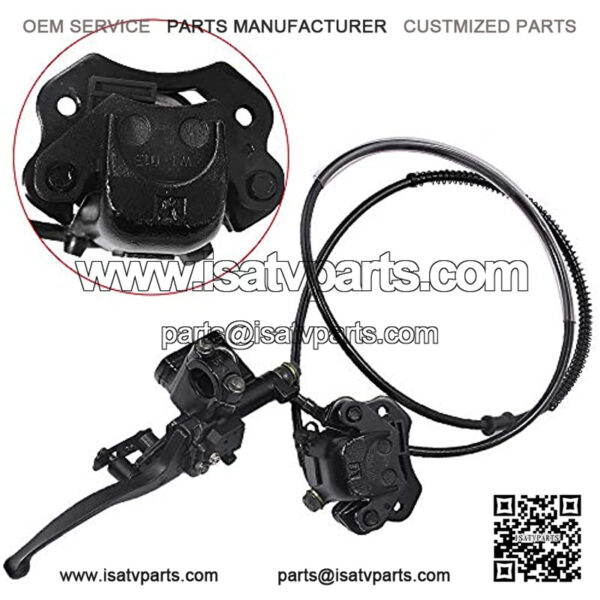 Rear Hand Hydraulic Disc Brake Master Cylinder Caliper Assembly with Brake Pads for Chinese ATV Quad TaoTao Buyang Coolsport Kazuma 50 90 110 125 CC - Image 3