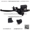 7/8" Universal Left Hydraulic Brake Master Cylinder for Motorcyle Kids ATV Quad Moped Pit Dirt Bike 50cc 70cc 90cc 110cc 125cc 150cc 200cc 250cc GY6 Engine with Handle Lever
