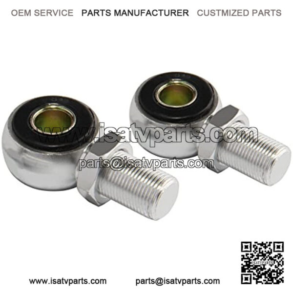 Aluminum Shock Absorber Round Hole Adapters for ATV Quad Motorcycle Pit Dirt Trail Motor Bike Sliver, 2pcs,+