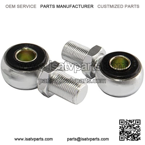 Aluminum Shock Absorber Round Hole Adapters for ATV Quad Motorcycle Pit Dirt Trail Motor Bike Sliver, 2pcs,+ - Image 2