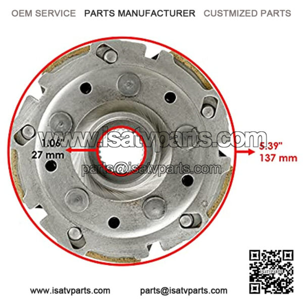compatible with Wet Clutch Carrier Shoes with Bearing Kawasaki Teryx 4 800 KTR800 2014-2020 - Image 2