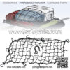 15"x30" Motorcycle Bike Trailer ATV Cargo Net Great for Trailers, UTVs, Cars, SUVs and Boats with 10 Adjustable Hooks