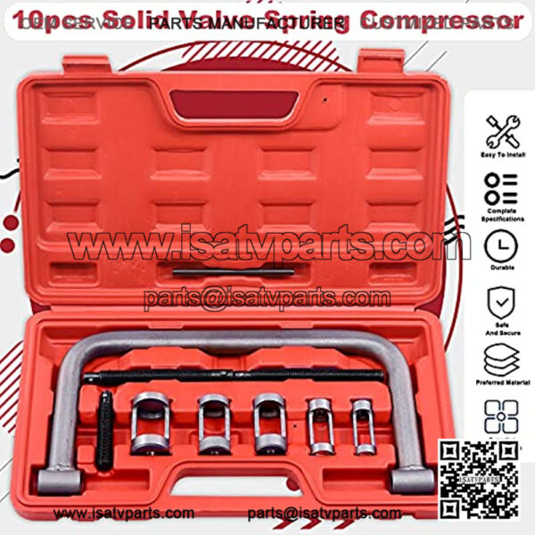 Auto Valve Spring Compressor and Valve Grinding Lapping Stick Service Set Compression C-Clamp Tool Service Kit for Motorcycle, ATV, Car, Small Engine Vehicle Equipment - Image 3