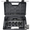 Valve Spring Compressor,C Clamp Tool Service Kit with 10 Pcs, Collet Pusher Adapters, Extension Rods, and Lever for Car, Motorcycle, ATV, and Small Engine Repairs.