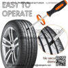 60 Pieces Tire Repair Rubber Nail Car Tire Repair Nails Tire Repair Rubber Screws Fast Tire Repair Tool for Car Motorcycle ATV Tire Puncture Repair, 0.21 x 0.46 Inch, 0.27 x 0.59 Inch - Image 3