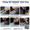 70PCS Tire Repair Kit, Heavy Duty Tire Plug Kit, with Universal Tire Repair Tools to Fix Punctures and Plug Flats for Car/Motorcycle/Truck/Tractor/Trailer/RV/ATV - Image 5