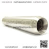 13" Big Mouth Reverse Cone Stainless Steel Muffler Megaphone Brushed 2.5" Inlet ID by Niche Cycle Supply - Image 2