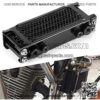 Motorcycle Radiator Engine OiOil Cooling System Kit Oil Cooling Radiator Oifor ATV for 100?250CC Off?Road ATV Dirt Bike 4?Wheel Motorcycle Engine Oiwith Mounting Parts Kit F - Image 5
