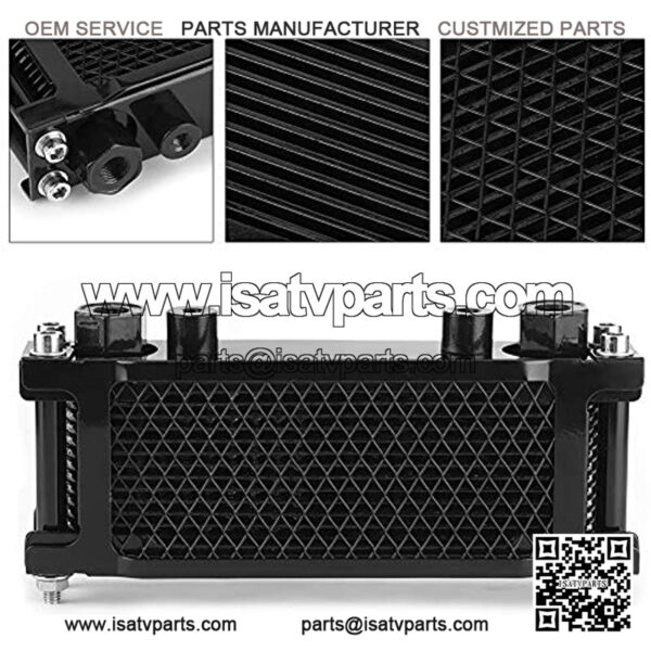 Motorcycle Radiator Engine OiOil Cooling System Kit Oil Cooling Radiator Oifor Dirt Bike motorcycle oiradiator for Monkey Car 100?250CC Off?Road ATV 4?Wheel Motorcycle Engin - Image 2