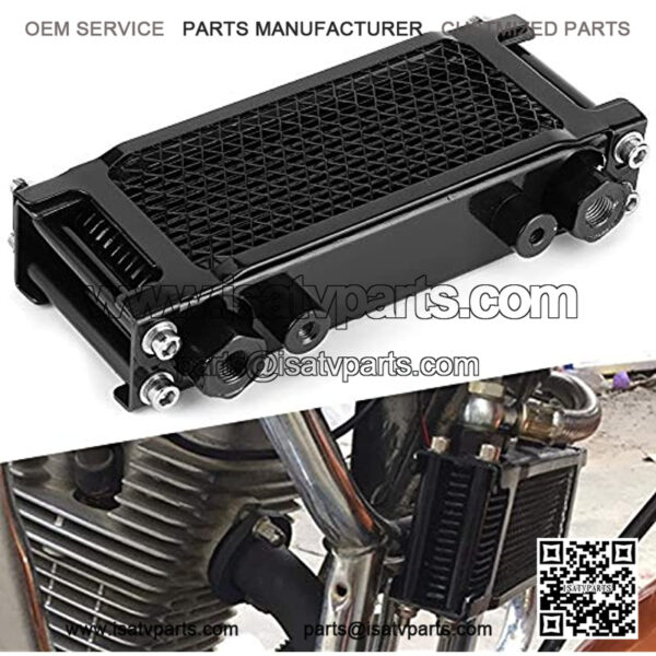 Motorcycle Radiator Engine OiOil Cooling System Kit Oil Cooling Radiator Oifor Dirt Bike motorcycle oiradiator for Monkey Car 100?250CC Off?Road ATV 4?Wheel Motorcycle Engin - Image 3