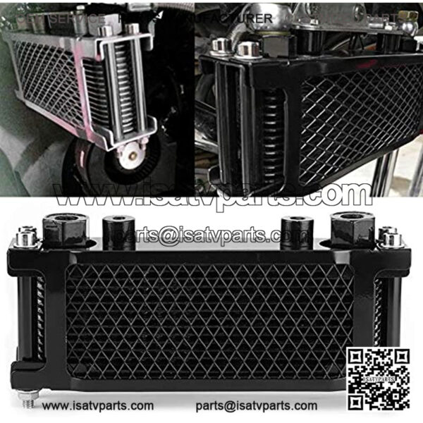 Motorcycle Radiator Engine OiOil Cooling System Kit Oil Cooling Radiator Oifor Dirt Bike motorcycle oiradiator for Monkey Car 100?250CC Off?Road ATV 4?Wheel Motorcycle Engin - Image 5