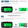 Engine Temp Gauge Meter, Hour Meter and Tachometer, Battery Replaceable for Garden Tractor Generator Chainsaw Outboard Marine ATV Jetski Motorcycle Snowmobile Compressor. - Image 3