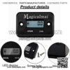 Magicalmai Inductive Hour Meter for Gas Engine Generator Lawn Mower Pressure Washer Marine ATV Boat Outboard Motor Dirt Bike Motorcycle Waterproof?Hr Meters - Black - Image 2