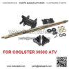 12L Complete Rear Axle Bearing Carrier Hubs For Coolster 3050C ATV QUAD AX22