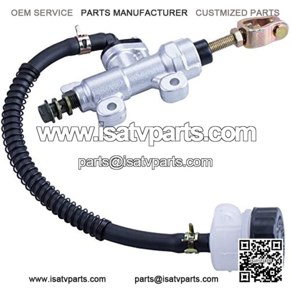 Universal Rear Brake Master Cylinder Compatible with 70cc 90cc 110cc 125cc ATV/Chinese Dirt Bike/Yerf Dog 150cc Arctic Cat 700 EFI 2006 Roketa Taotao Yard Card 150cc Go Karts Honda ATC 250R