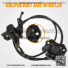 Rear Brake Master Cylinder Caliper Assembly with Disc Brake Rotor Compatible with Roketa Kazuma Taotao SUNL ATV Jetmoto BMS Baja Coolster SSR ATV Quad 50CC 70CC 90CC 110CC 125CC - Image 2