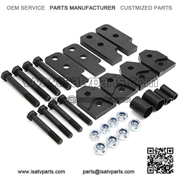 ATV Full Lift Kit 2inch Full Suspension Lift All?Terrain Vehicle Lifting Tool Black Fit for Yamaha Rhino 450/660/700