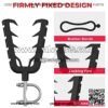 Gun Mounts for ATV, Bow Rack Tools Holder with Rubber Straps Compatible with ATV Mobility Scooter Hunting Bike Shooting Carts - Image 3