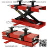 1100 LB Motorcycle Center Scissor Lift Jack Hoist Stand Bikes ATVs Scooter Crank Stand - Image 4