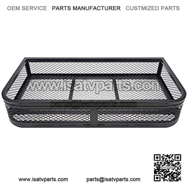 Universal ATV Front Cargo Basket Rack Luggage Carrier Steel Mesh Surface - Image 3